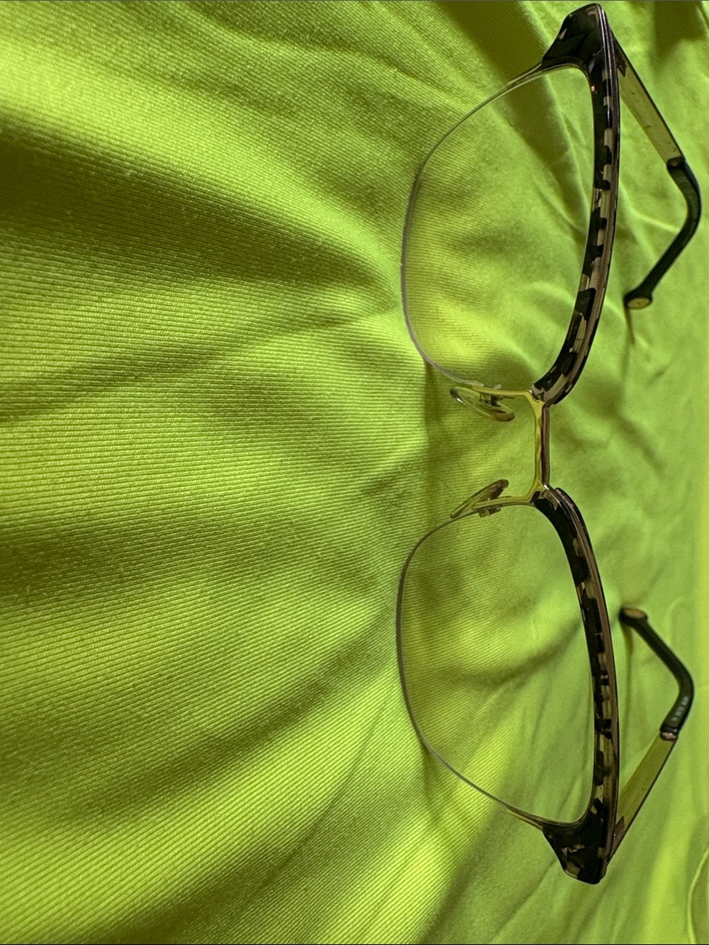 Carolina Herrera Tortoise Gold and Black Eyeglass
